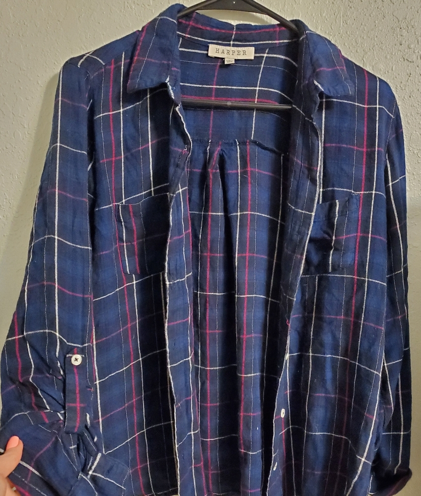 Harper Plaid Button Down